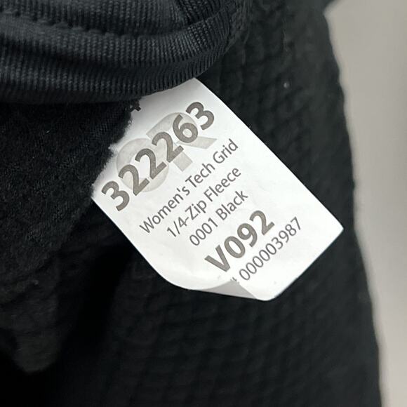 outdoor research black women's tech grid quarter zip fleece pullover thermal top - Picture 7 of 7